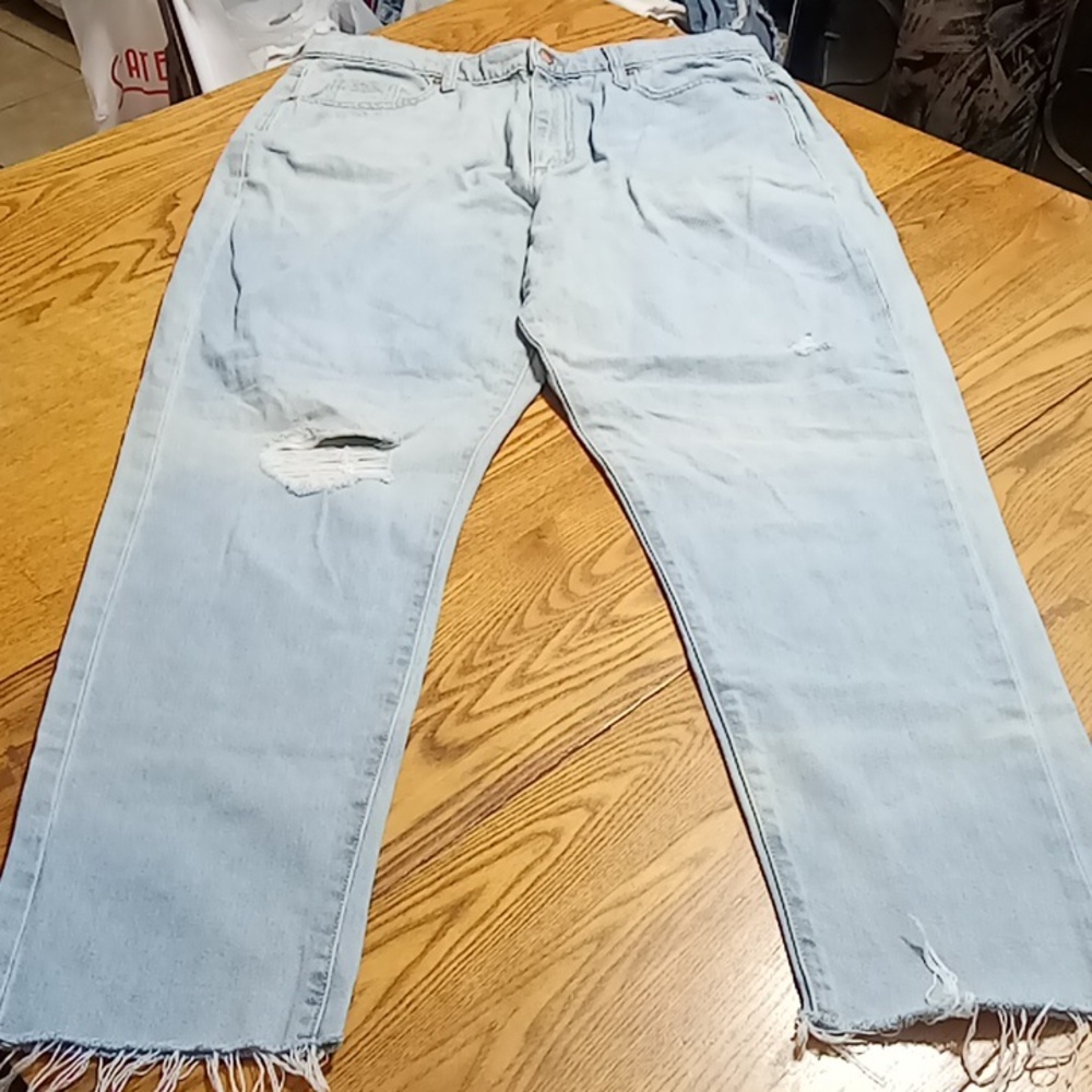 UNIVERSAL THREAD Jeans Womens 10 / 30 BLUE Ripped BOYFRIEND Distressed Preowned